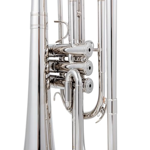 AUROSUS marching mellophone jms 611 professional mellophone for marching band instruments high grade brass with monel pistons nickel plated finish ideal for student beginners to intermediate by AUROSUS - Image 4