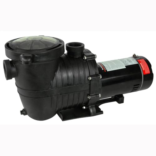 Rx Clear Mighty Niagara 1 HP Inground Swimming Pool Pump | Dual Voltage 115/230V | 84 GPM Circulation | Large Debris Strainer Basket | Corrosion-Resistant Housing | 1.5” Plumbing Connections