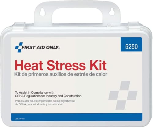 Image of First Aid Only 5250 Heat Stress Kit, OSHA-Compliant First Aid Kit for Heat Exhaustion and Stroke Prevention, 26 Pieces (Pack of 12)