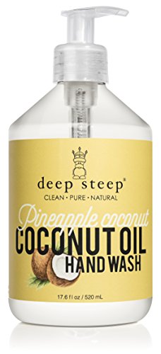 Deep Steep Coconut Oil Hand Wash, Pineapple, 17.6 Fluid Ounce