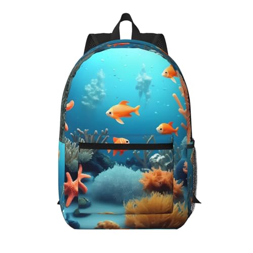 Sac à dos pour ordinateur portable 15,6" Coral Fish réglable contre les douleurs