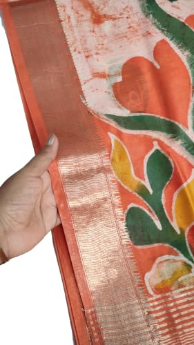 Drapify mustard maheshwari silk saree – image 2