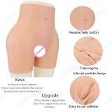 Adima Silikonowe Majtki Crossdressera Odpinane Spodnie Wzmacniające Biodra Ukrywanie Bokserek Gaff dla Osób Transpłciowych,White(upgrades),One Size