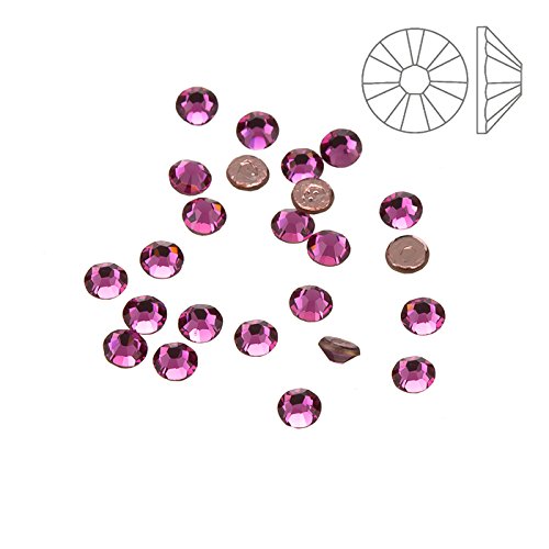 Swarovski Hotfix Crystals Flat Back 2038 Rose SS10 PK24