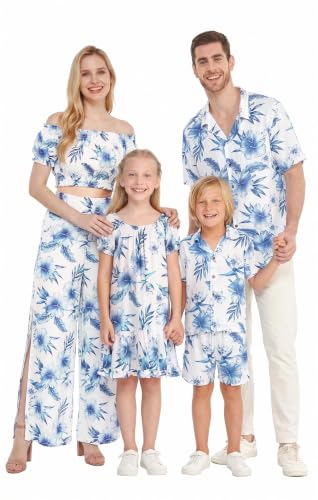 Image of Hawaii Hangover Family Matching Hawaiian Clothes, Day Dream Bloom | Family matching Hawaiian outfits, Day Dream Bloom, lightweight rayon, machine washable, tropical floral print, luaus, cruises