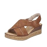 soft insole Rieker Sandales compensées pour femme Marron 39 EU