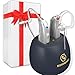 [Silver] EarCentric EasyCharge Rechargeable Hearing Aids (Pair) for Seniors, Behind-The-Ear BTE Ear Aid PSAP digital Personal sound amplification products devices with Noise Cancellation