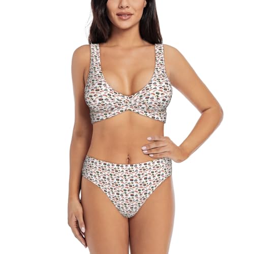 Maillot de bain 2 pièces séchage rapide fini doux pour plage femme