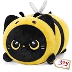 Mewaii – Mewaii Katze Kuscheltier mit Bienenhaube, Weiches süßes Plüs