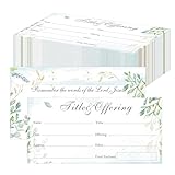 Umschläge für die Kirche 200 Stück mit Zehnten und Geldumschlägen, Spendenumschlag, Rechnungsgröße, Schecks, Bargeld für christliche, religiöse Anlässe, Zubehör (Englisch)