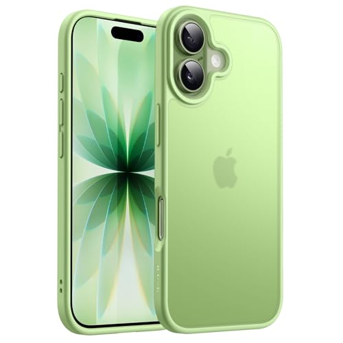 Image of JETech Matte Case for iPhone 17 6.3-Inch, Shockproof Military Grade Drop Protection, Frosted Translucent Back Minimalist Phone Cover, Anti-Fingerprint (Sage)