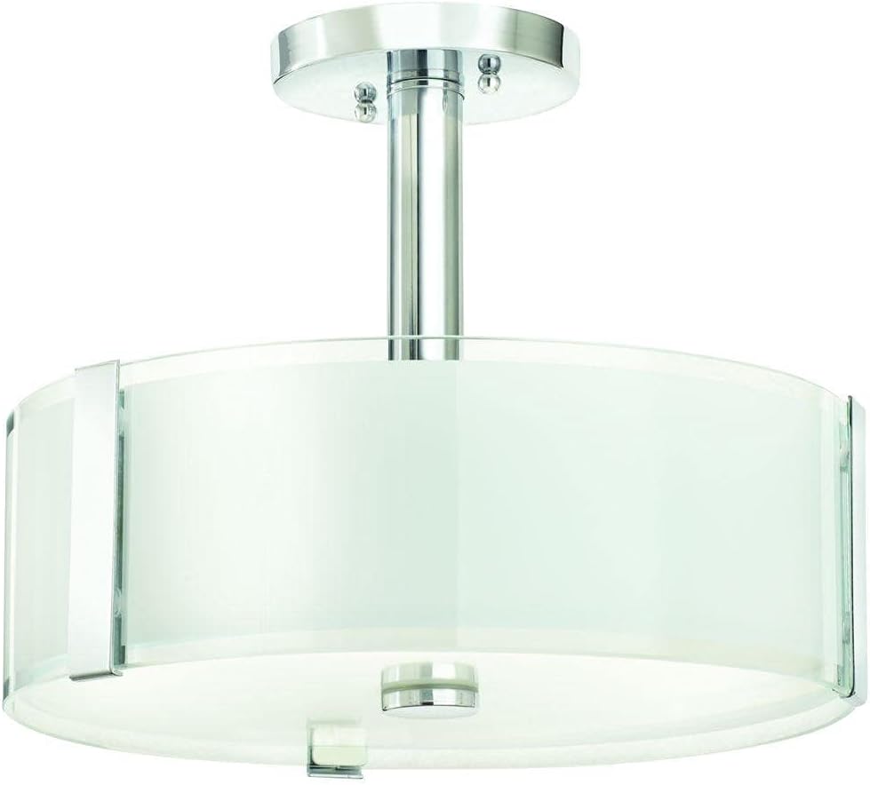 Home Decorators Collection 3-Light Polished Chrome Semi Flush Mount Home Decorators Collection 3-Light Polished Chrome Semi Flush Mount
