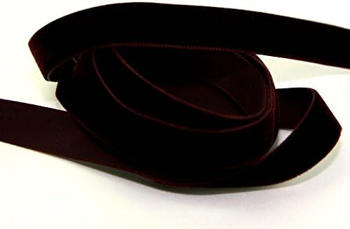 50mm Berisford Velvet Ribbon Mini Roll 5m 9434 Burgundy - per 5 metre roll