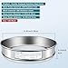 LVDALAB 304 Stainless Steel Lab Sieve Screen Mesh, 100 Mesh (0.15mm) Aperture Test Sieve, 12Inch(30cm) Diameter Economy Standard Analysis Sample Test Sieves for Industrial Laboratory Homes