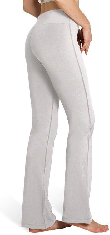 Houmous S-XXXL 29''31''33''35'' Inseam Women's Cotton Bootcut Pants Inner Pocket - Image 4