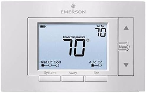 WHITE RODGERS 1F85U-22NP EMERSON 80 SERIES UNIVERSAL NON-PROGRAMMABLE THERMOSTAT, 5 IN. DISPLAY, 2 HEAT / 2 COOL (1 PER CASE)