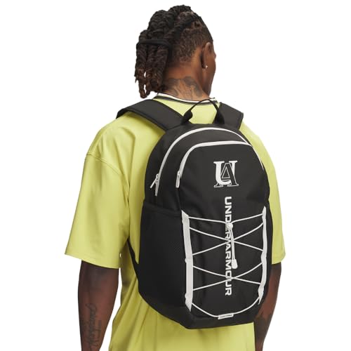 Under Armour Unisex Hustle Sport 6.0 Rucksack, (006) Black/Black/Summit White, One Size Fits Most, Hustle Sport 6.0 Rucksack – Ansicht 5