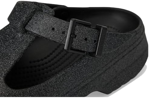 Crocs Unisex-Adult Classic Mary Jane Clogs, Mary Janes for Women Black Glitter Men's 3 Women's 5 Medium — view 6