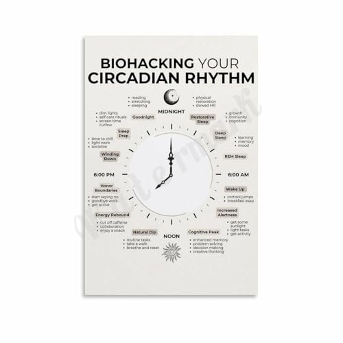 Biohacking Your Circadian Rhythm Poster Canvas Painting Posters And Prints