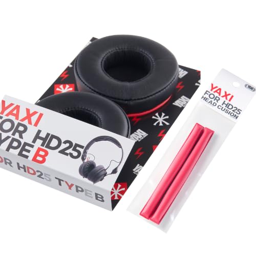 YAXI ���N�V�[ forHD25 TypeB RED HD-25�V���[�Y�Ή� �����C���[�p�b�h�{YAXI for HD25 �w�b�h�N�b�V�����̃Z�b�g