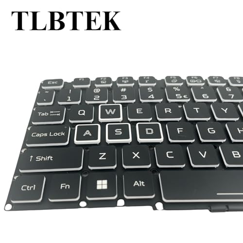 TLBTEK Backlight Keyboard Replacement Compatible with Acer Nitro 5 AN515-45 AN515-46 AN515-47 AN515-55 N20C1 AN515-56 AN515-57 AN515-58 AN517-41 AN517-45 AN517-52 AN517-55 AN517-53 Series Laptop by TLBTEK - Image 5