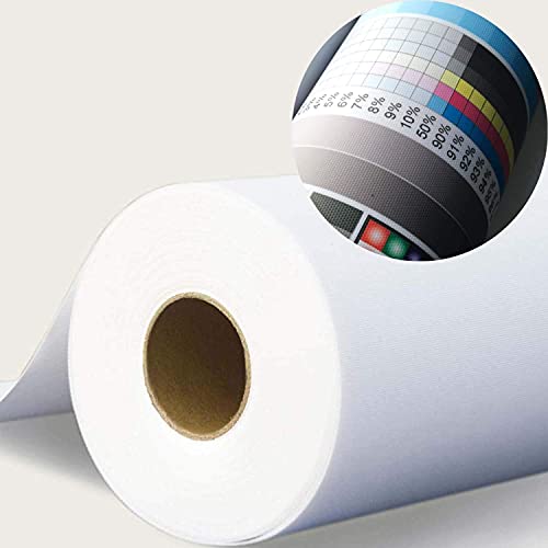Heavy-Duty Inkjet Canvas 13"X40Ft. Roll Waterproof And Instant-Dry And Matte Finish 100% Polyester Inkjet Water-Based Dye And Pigment Ink Jet Printers #TOP4