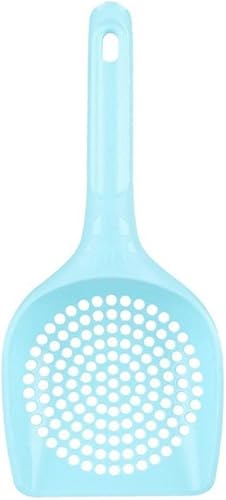 Miniatura 9 de Pala de arena de plástico para gatos, con agujeros pequeños, pala para gatos, perros, conejos, hámster, tamizador, herramienta de limpieza (agujero