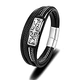 Pulsera de cuero con estilo clásico y diseño minimalista.
