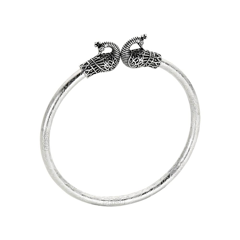 FAST WB2 Antique Peacock Brass Bangles Kada Bracelet For Girls And Bangle Bracelets For Women (White) (B0BLCCSLQ2) Amazon Price History, Amazon Price Tracker