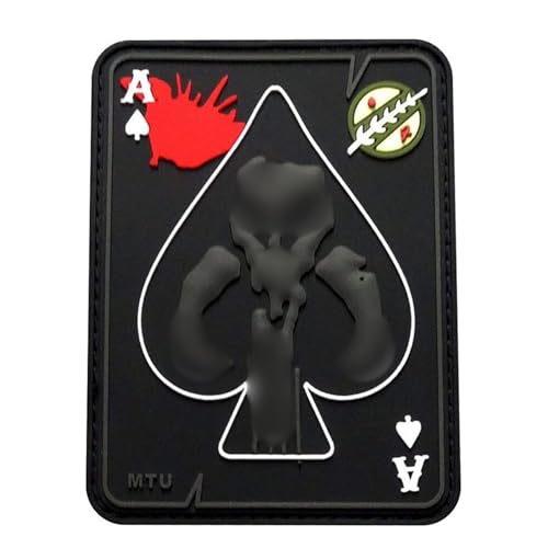 Mytho. Skull Skull Spade Dead Card Patch (PVC Rubber-MTB7)