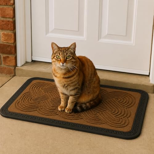 Image of Doormat For Home Entrance Outdoor Rubber Mat Anti Skid Waterproof Foot Mat