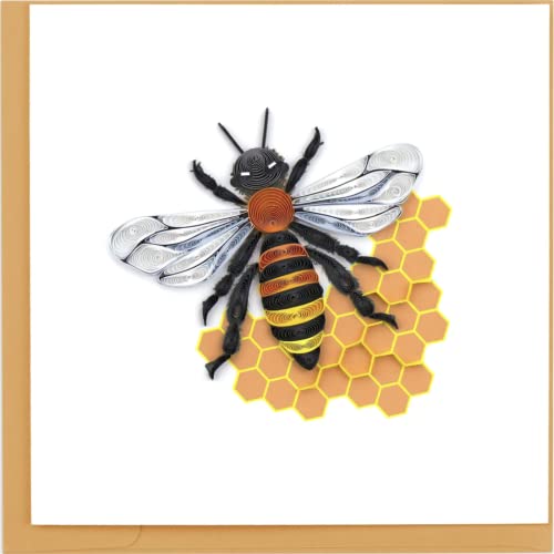 Quilling Card 3-D Greeting Card - Bumble Bee Honey Bee Bee Hive -  820745
