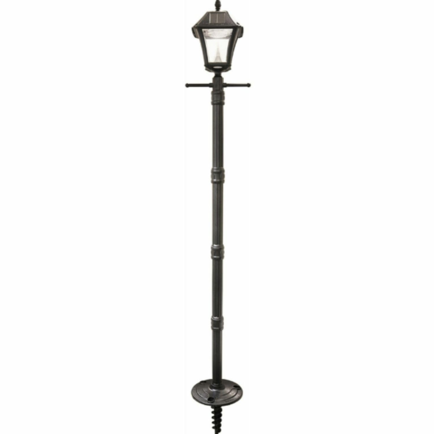 Gama Sonic Baytown II EZ Anchor Lamp Post, Bright White LED, Black