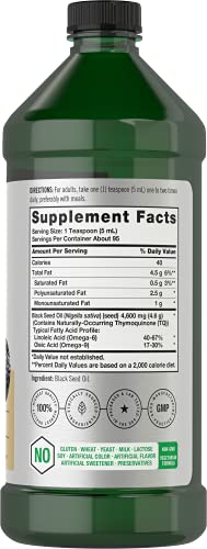 Black Seed Oil | 4600Mg | 16 Oz | Cold Pressed Nigella Sativa Supplement | Vegetarian, Non-Gmo, Gluten Free, And Solvent Free Formula | By Horbaach #TOP1
