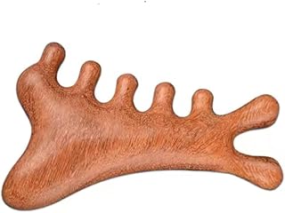 Handcrafted Wooden Hair Comb, Natural Brown, Crown Design, 10.5cm x 6.5cm, Traditional Style