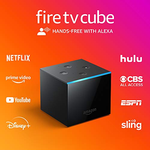 Fire TV Cube | Hands-free streaming device with Alexa | 4K Ultra HD | 2019 release
