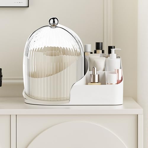 Porte-brosse de maquillage crème à multi compartiments pour bureau