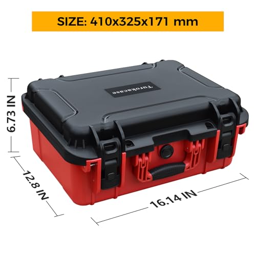 Case for Milwaukee Battery - Extra Large Hard Storage Box with Adjustable Dividers for Milwaukee M18 M12 Battery & Charger, Durable ProtectiveTool Battery Organizer (CASE ONLY) by Turokacase - Image 5