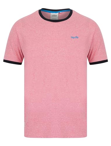 Tokyo Laundry Men's 'Trevor' Grindle Cotton Blend Crew Neck Ringer T-Shirt Light Pink
