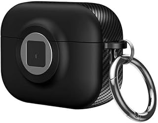 New Collection Compatible with AirPods 4th Generation Case Cover, Soft Skin Silicone Protective Special Design Game Console Design Case Cover with Keychain for AirPods 4 2025 Charging (Camera Black)