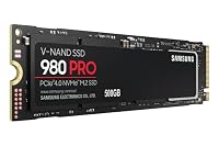 Samsung 980 PRO NVMe M.2 SSD, 500 GB, PCIe 4.0, 6.900 MB/s Lesen, 5.000 MB/s Schreiben, Interne SSD für Gaming und Videobearbeitung, MZ-V8P500BW – Ansicht 4