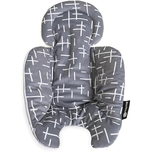 4moms RockaRoo and MamaRoo Infant Insert, Machine Washable, Soft, Plush Fabric, Reversible Design, Dark Grey