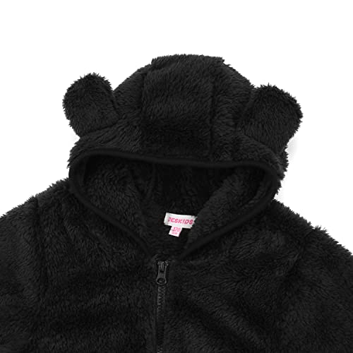 Image of JESKIDS Toddler Girls Boys Fleece Hoody Jacket Zip Up Teddy Coat Warm Winter Outwear
