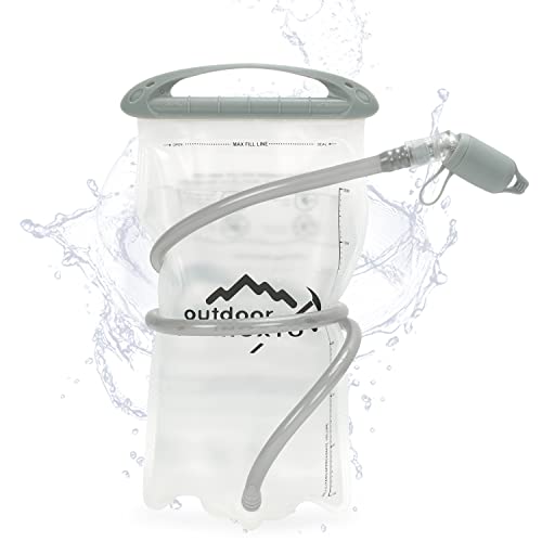 Inoxto 1.5L/2L Hydration Bladder, Water Bladder With Water Reservoir Hose Insulator & High Flow Bite Valve For Hiking Backpack, Leak Proof 1.5/2L Water Reservoir For Camping Cycling Running (1.5L) #TOP18