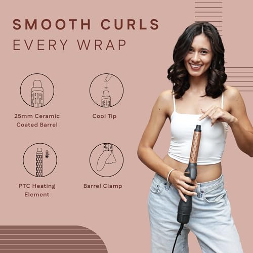 Image of WINSTON 3 in 1 Hair Styling Blow Brush Grey - Blow Dryer, Curling Iron, & Volumizing Brush with Adjustable Heat Versatile Hair Tool - 1 Year Warranty (Grey)