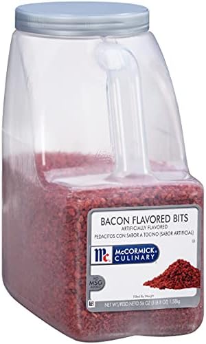 McCormick Culinary Bacon Flavored Bits, 3.5 lb - One 3.5 Pound Container of Plant-Based Bacon Bits for Toppings on Salads, Soups, Potatoes, Vegetarian Dishes, and More