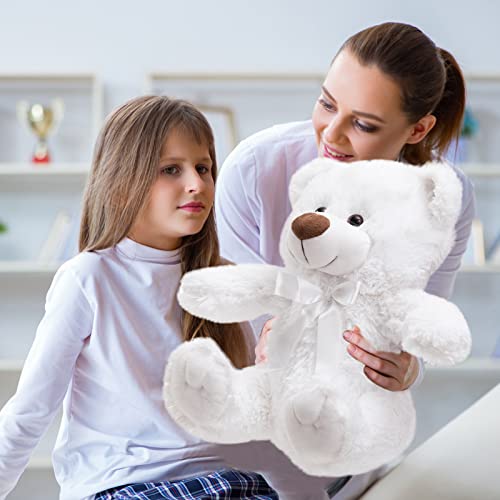 Hoho Super Color Teddy Bear Stuffed Animals Plush Stuffed Bear White 14 Inch #TOP1