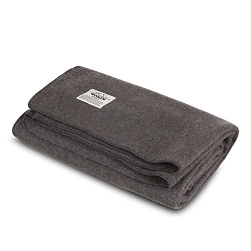 Lodge Twin Blanket - Recycled Wool Buffalo Plaid