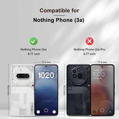 Image of Jasonyu Case for Nothing Phone 3a, PU Leather Wallet Case [Shockproof] [Magnetic] [Card Holder] [Stand Function] Flip Case (Brown)