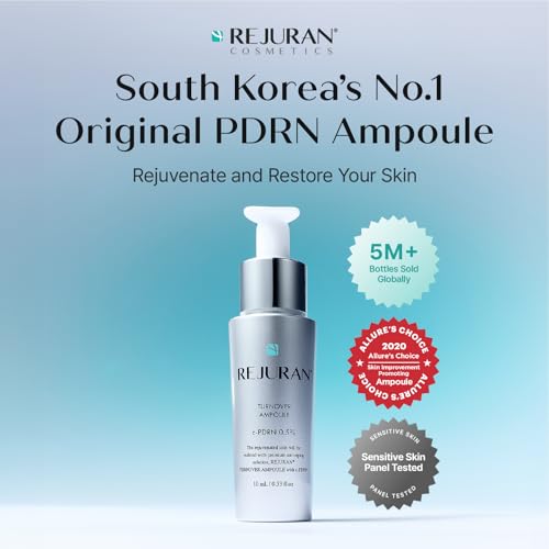 Image of REJURAN Turnover Ampoule 10mL Travel Size, c-PDRN Original Salmon DNA PDRN Face Serum for Rejuvenation, Firming, Hydration & Youthful Glow, Refines Skin Texture. Korean Skincare (0.33 fl oz)
